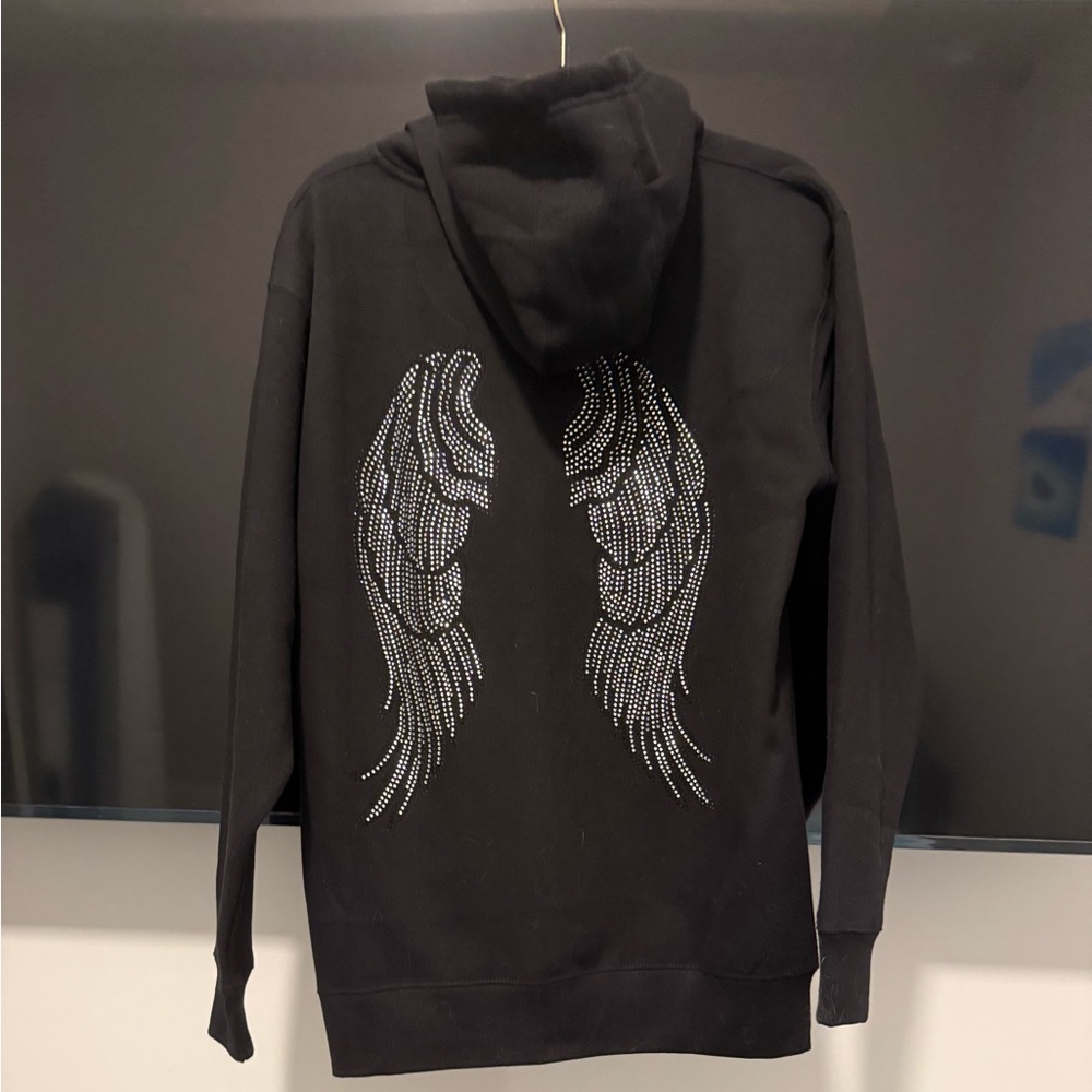 NEW Angel Wing  Embellished Zip down hoodie